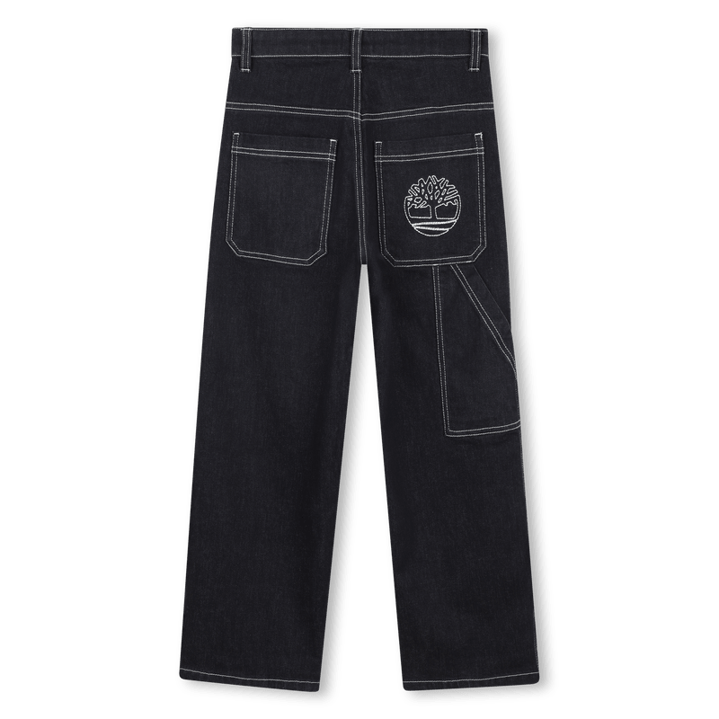 JEANS SCURO CON LOGO SUL RETRO TIMBERLAND - Angel Luxury