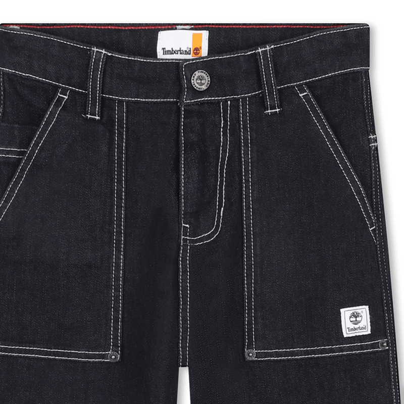 JEANS SCURO CON LOGO SUL RETRO TIMBERLAND - Angel Luxury