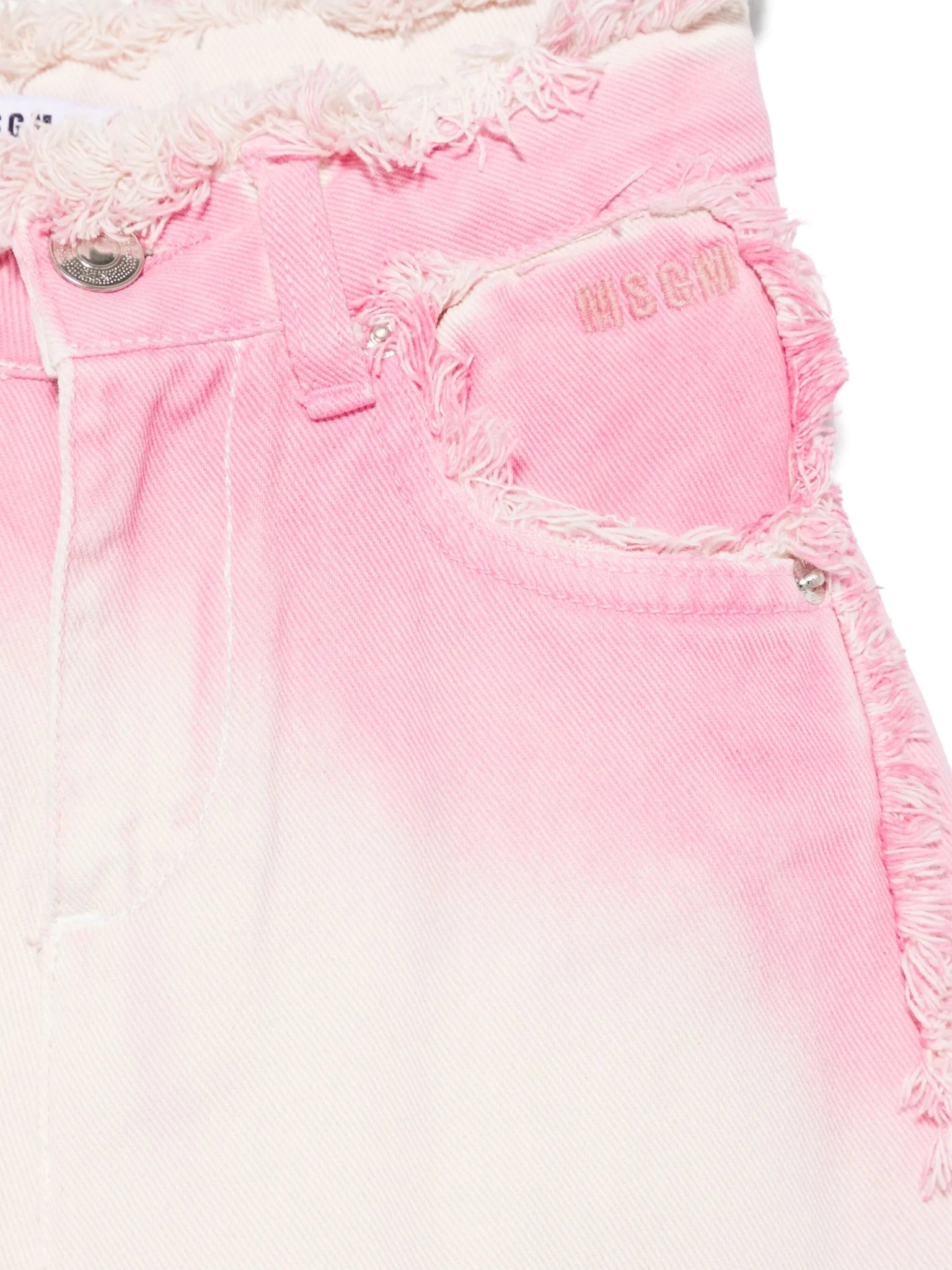 JEANS SFUMATO ROSA - BIANCO MSGM - Angel Luxury