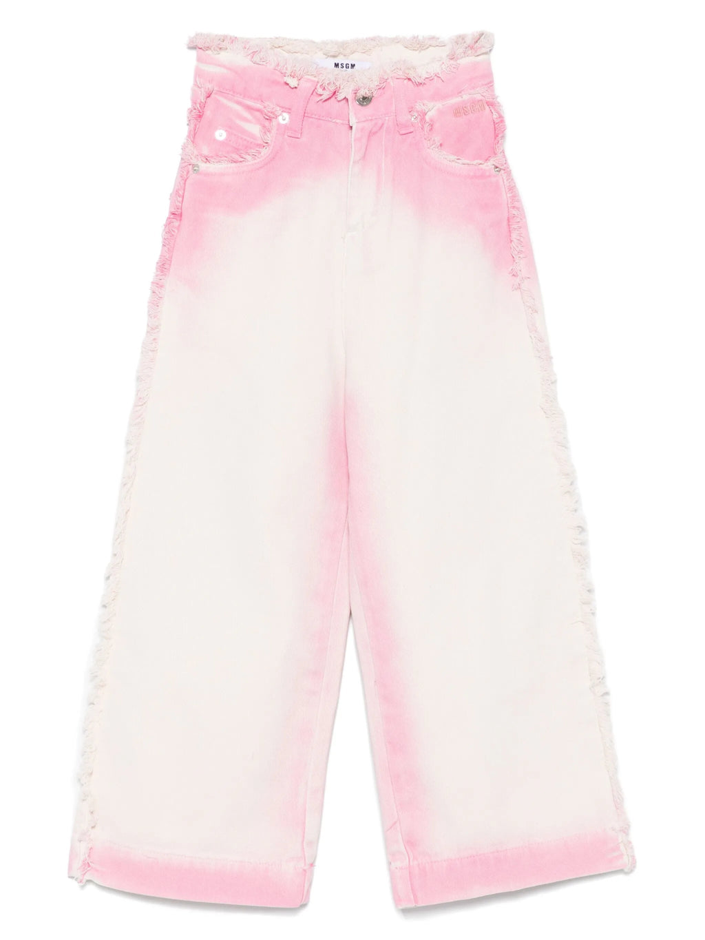 JEANS SFUMATO ROSA - BIANCO MSGM - Angel Luxury