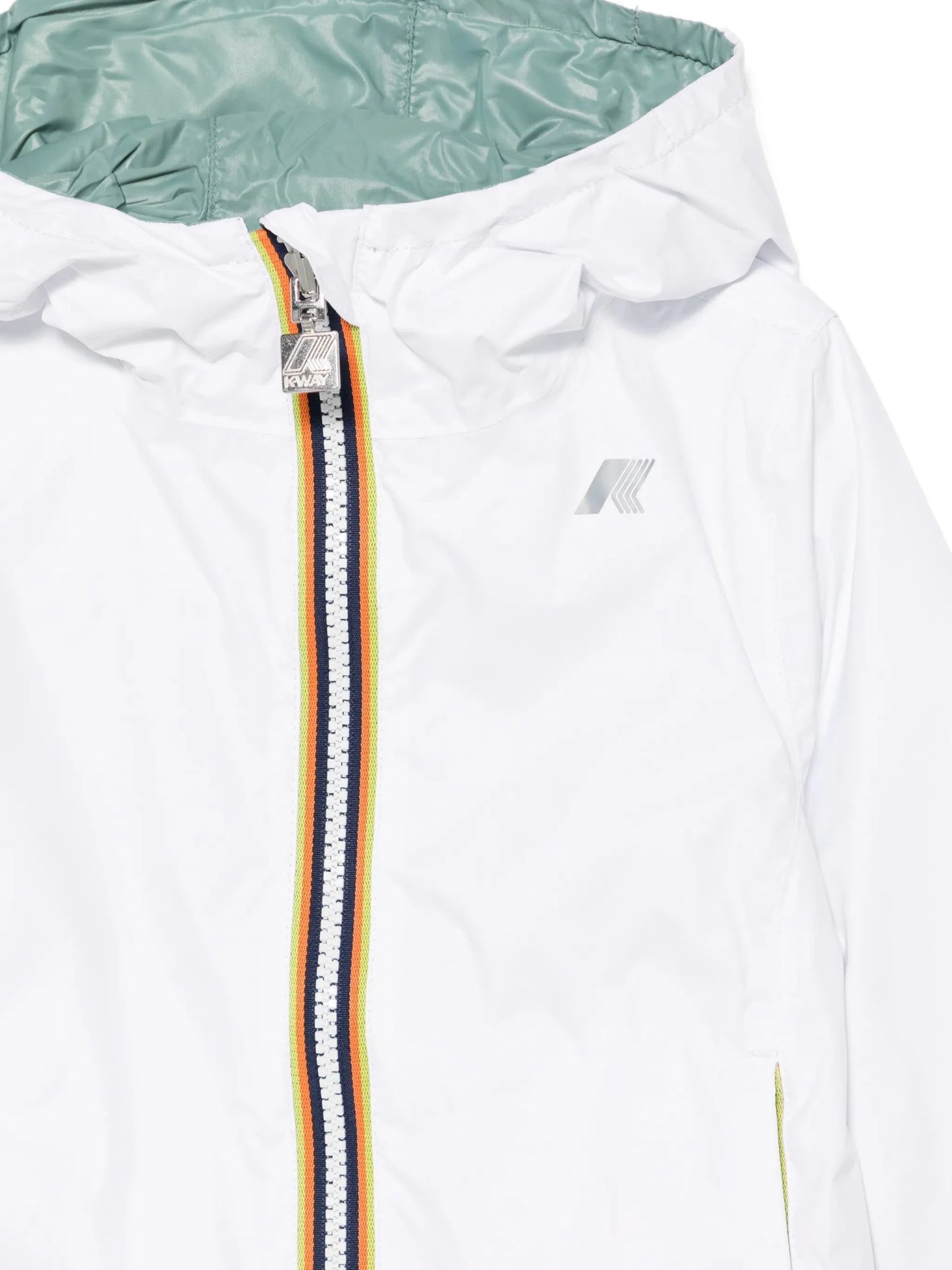 K - WAY REVERSIBILE BIANCO E VERDE - Angel Luxury
