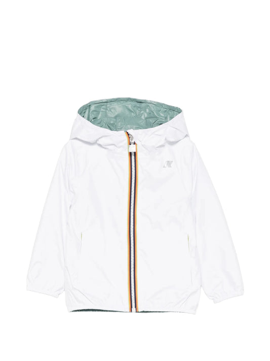 K - WAY REVERSIBILE BIANCO E VERDE - Angel Luxury