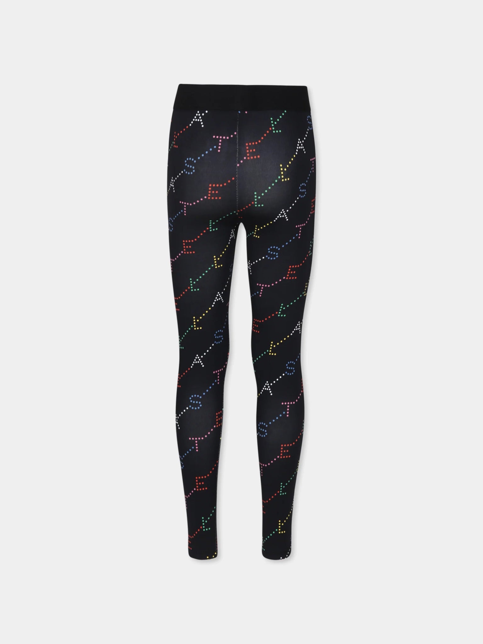 LEGGINGS NERO CON STAMPA STELLA MCCARTNEY - Angel Luxury