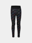 LEGGINGS NERO CON STAMPA STELLA MCCARTNEY - Angel Luxury