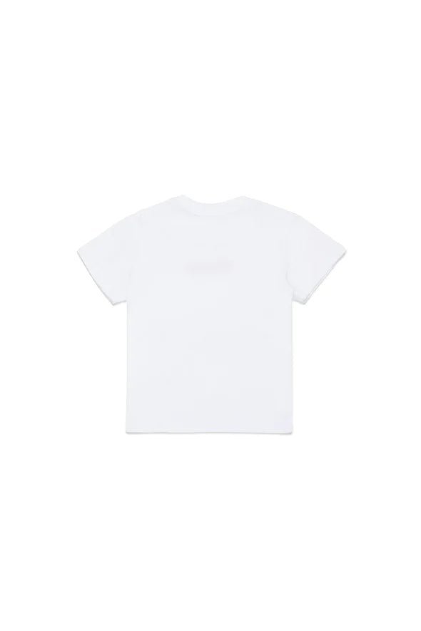 MAGLIA BIANCA CON GRAFICA PENNELLATA DSQUARED2 - Angel Luxury