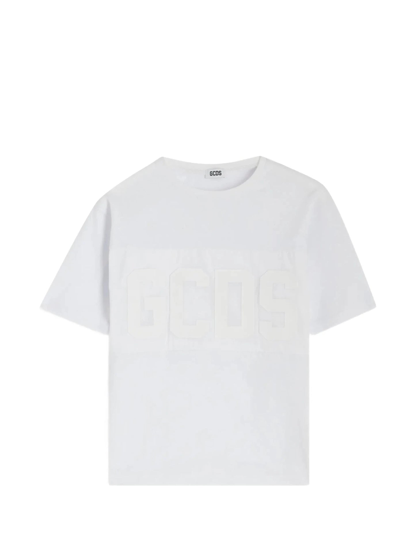 MAGLIA BIANCA CON LOGO GCDS BIANCO - Angel Luxury