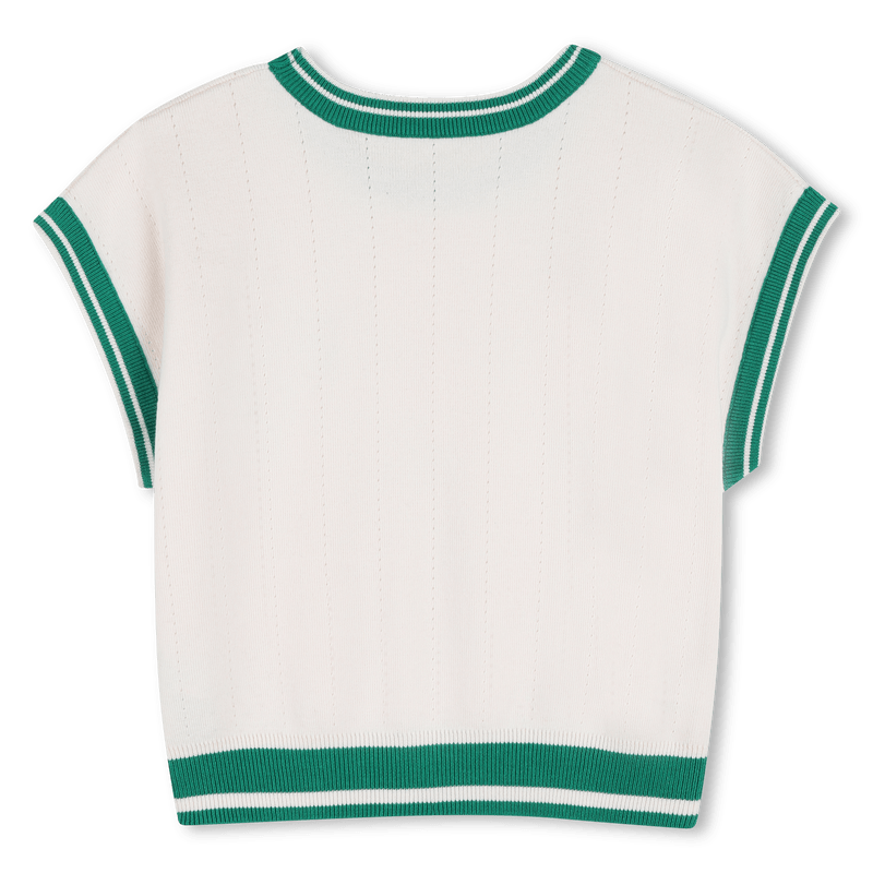 MAGLIA IN TRICOT PANNA TENNIS CLUB DI KIDS AROUND - Angel Luxury