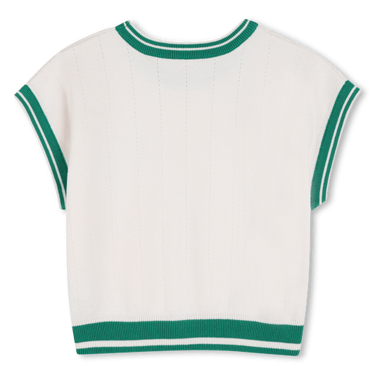 MAGLIA IN TRICOT PANNA TENNIS CLUB DI KIDS AROUND - Angel Luxury