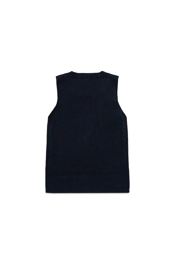 MAGLIA METALLIZZATA CON LOGO NERO DIESEL - Angel Luxury