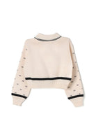 MAGLIA TRICOT VISCOSA BURRO/NERO ELISABETTA FRANCHI - Angel Luxury