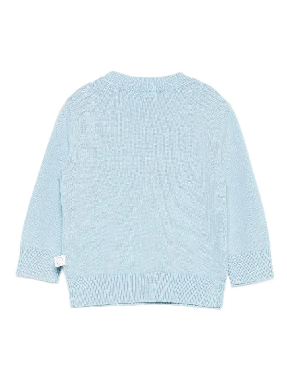 MAGLIONE AZZURRO CON RICAMO SCOIATTOLO STELLA MCCARTNEY - Angel Luxury