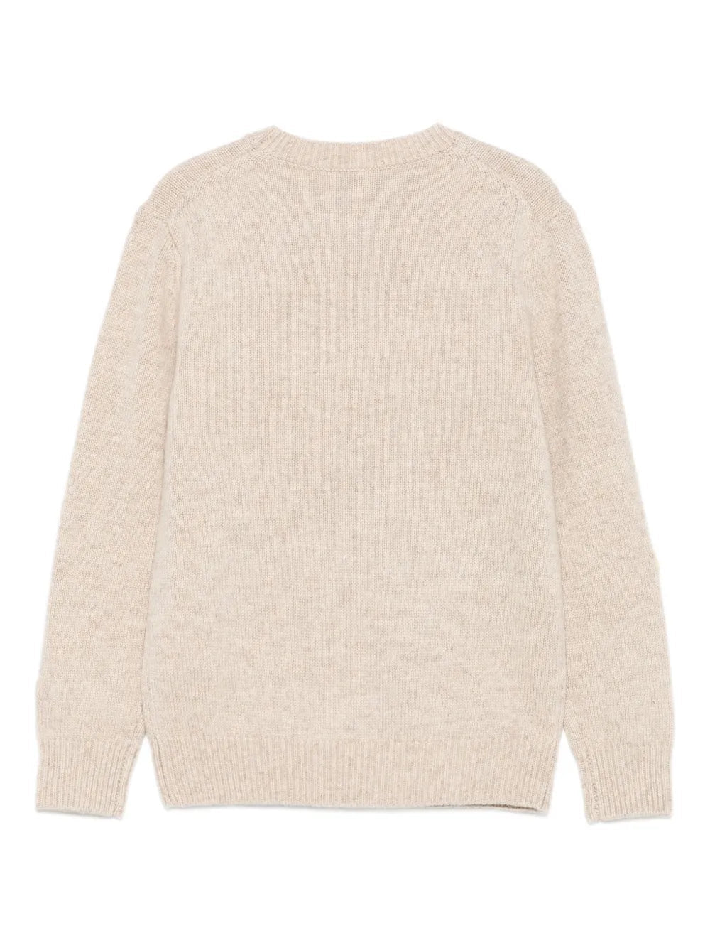 MAGLIONE BEIGE CHIARO IN RICAMO " DOLCEMENTE COMPLICATA" MC2 SAINT BARTH - Angel Luxury