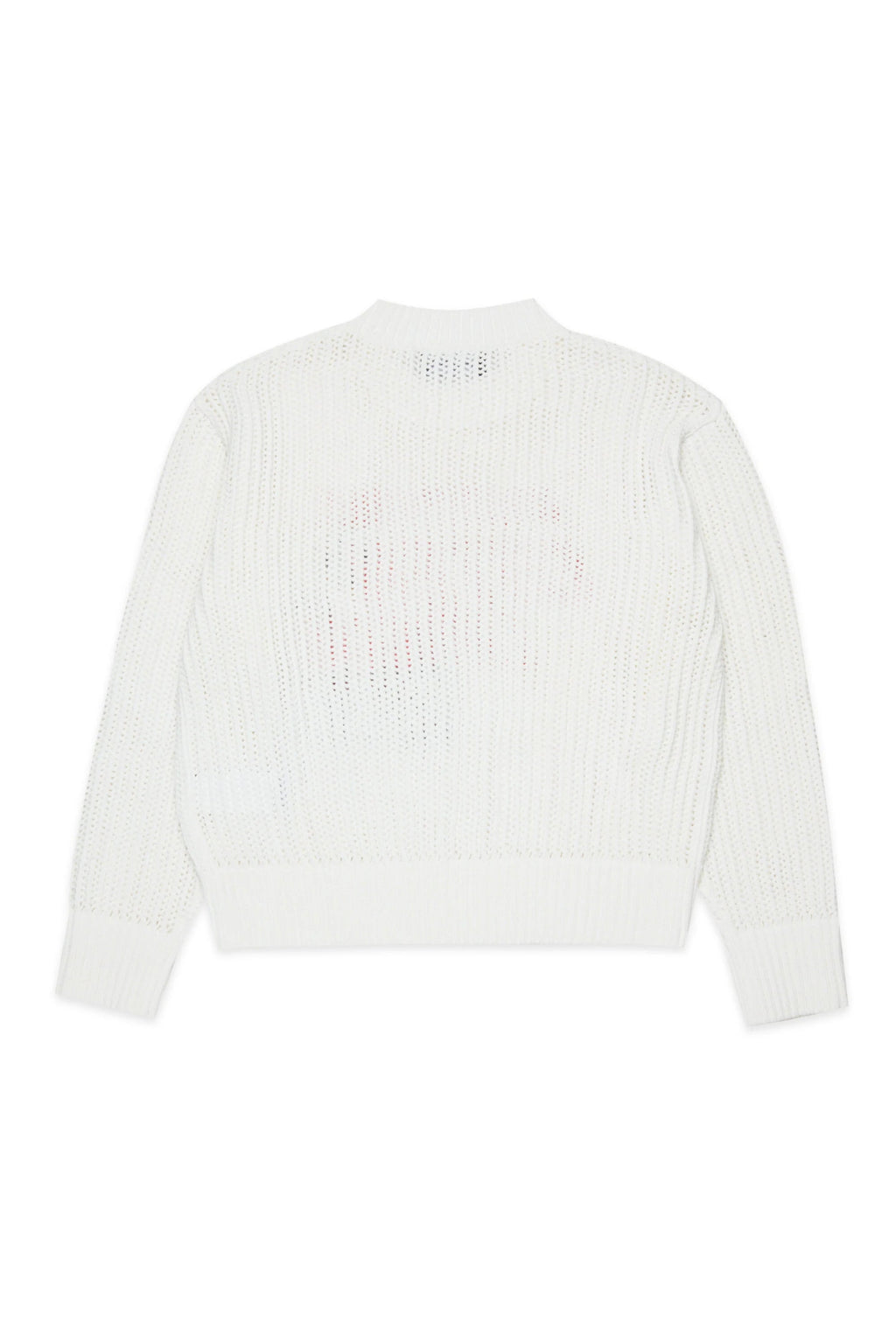 MAGLIONE BIANCO CON LOGO ROSSO DSQUARED2 - Angel Luxury