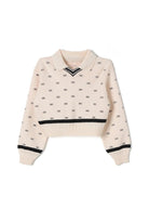 MAGLIONE BURRO/NERO ELISABETTA FRANCHI - Angel Luxury