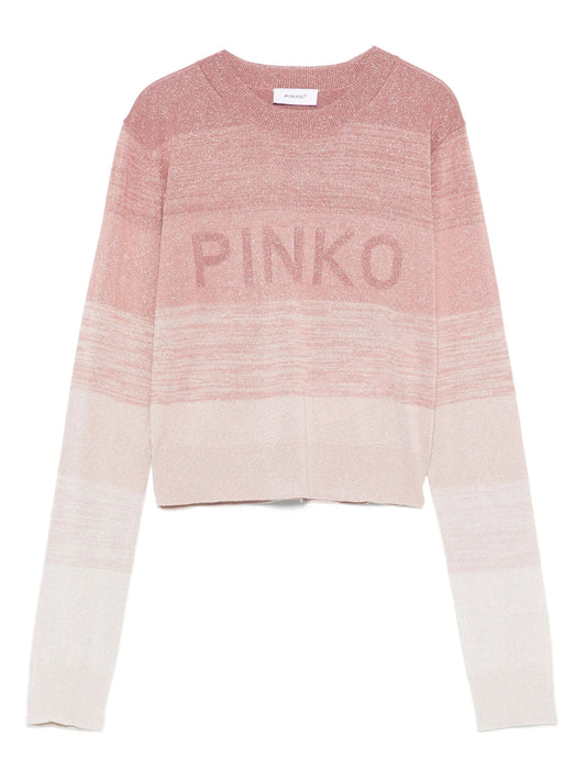 MAGLIONE CON DETTAGLIO LAME' ROSA PINKO - Angel Luxury