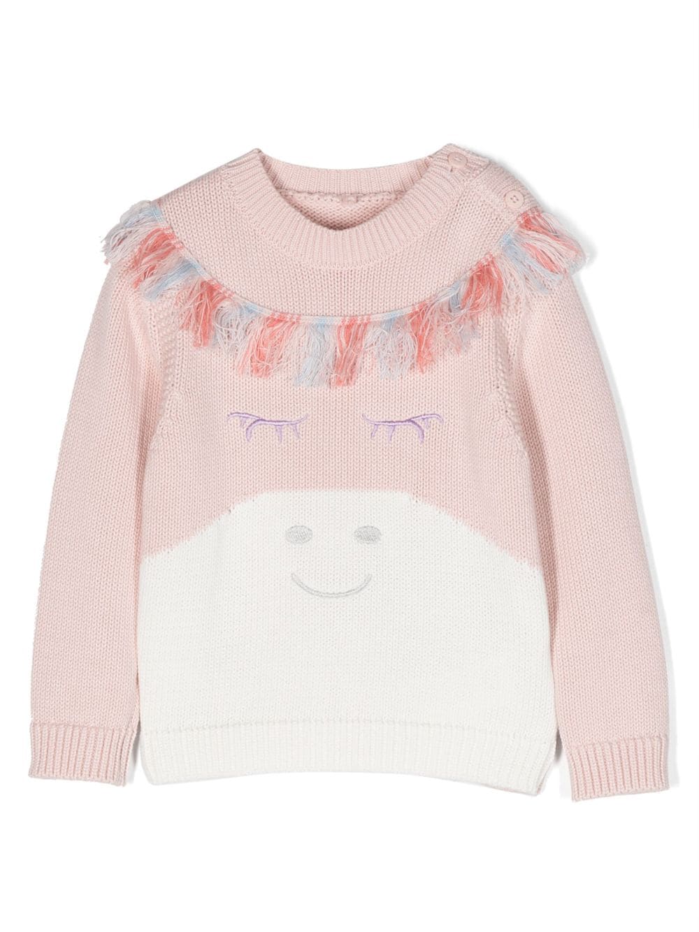 MAGLIONE CON RICAMO ROSA STELLA MCCARTNEY - Angel Luxury