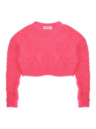 MAGLIONE CORTO ROSA FLUO VICOLO - Angel Luxury