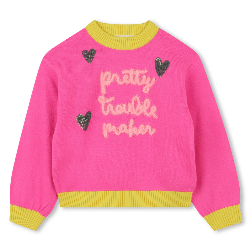 MAGLIONE FUCSIA CON FANTASIA BILLIEBLUSH - Angel Luxury