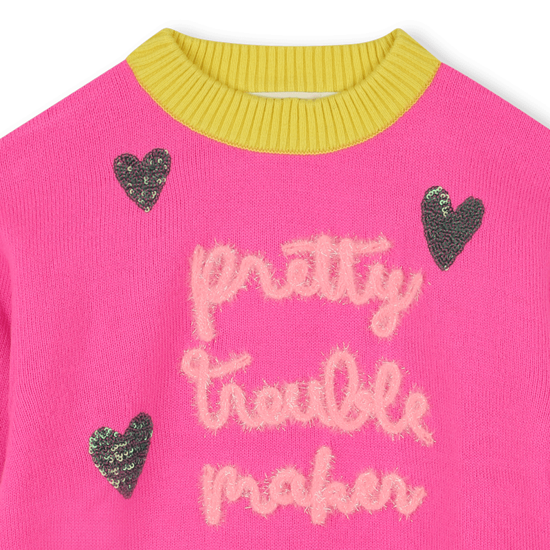 MAGLIONE FUCSIA CON FANTASIA BILLIEBLUSH - Angel Luxury