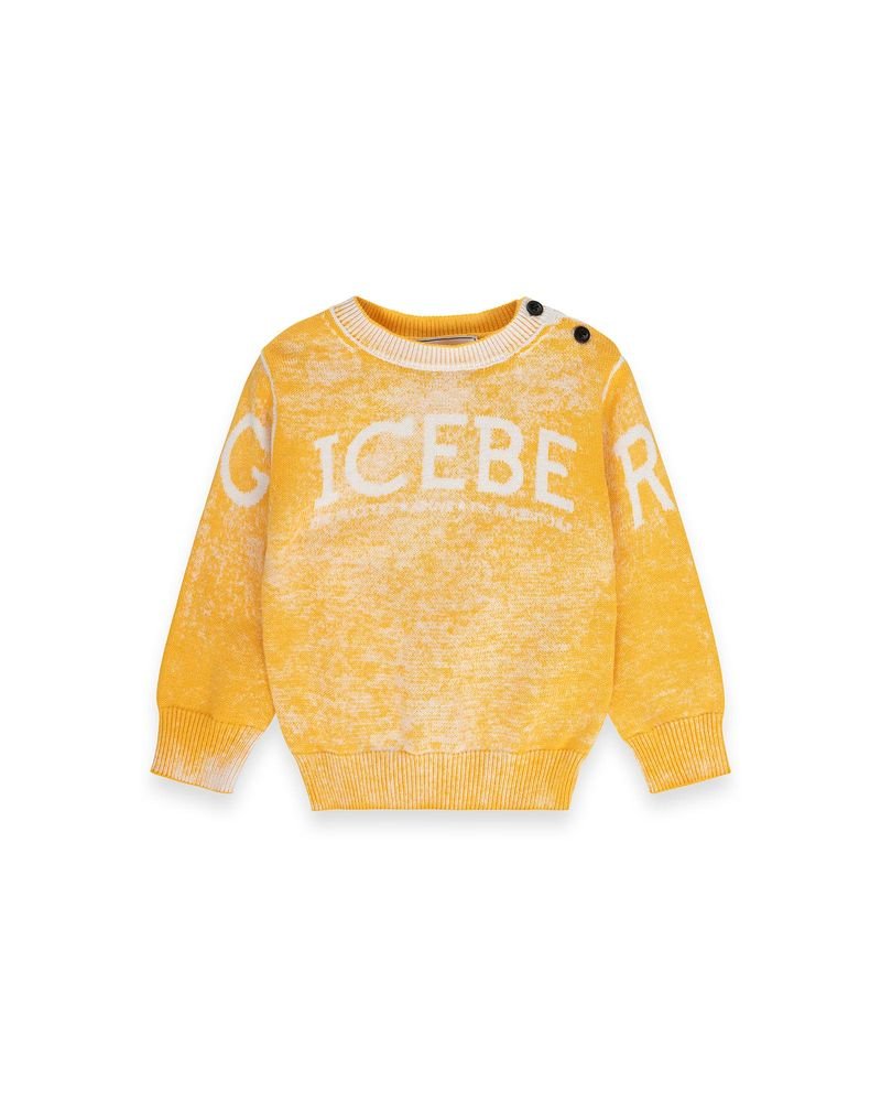 MAGLIONE GIALLO SFUMATO ICEBERG - Angel Luxury