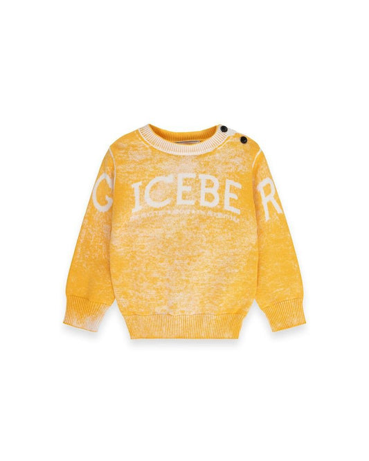 MAGLIONE GIALLO SFUMATO ICEBERG - Angel Luxury