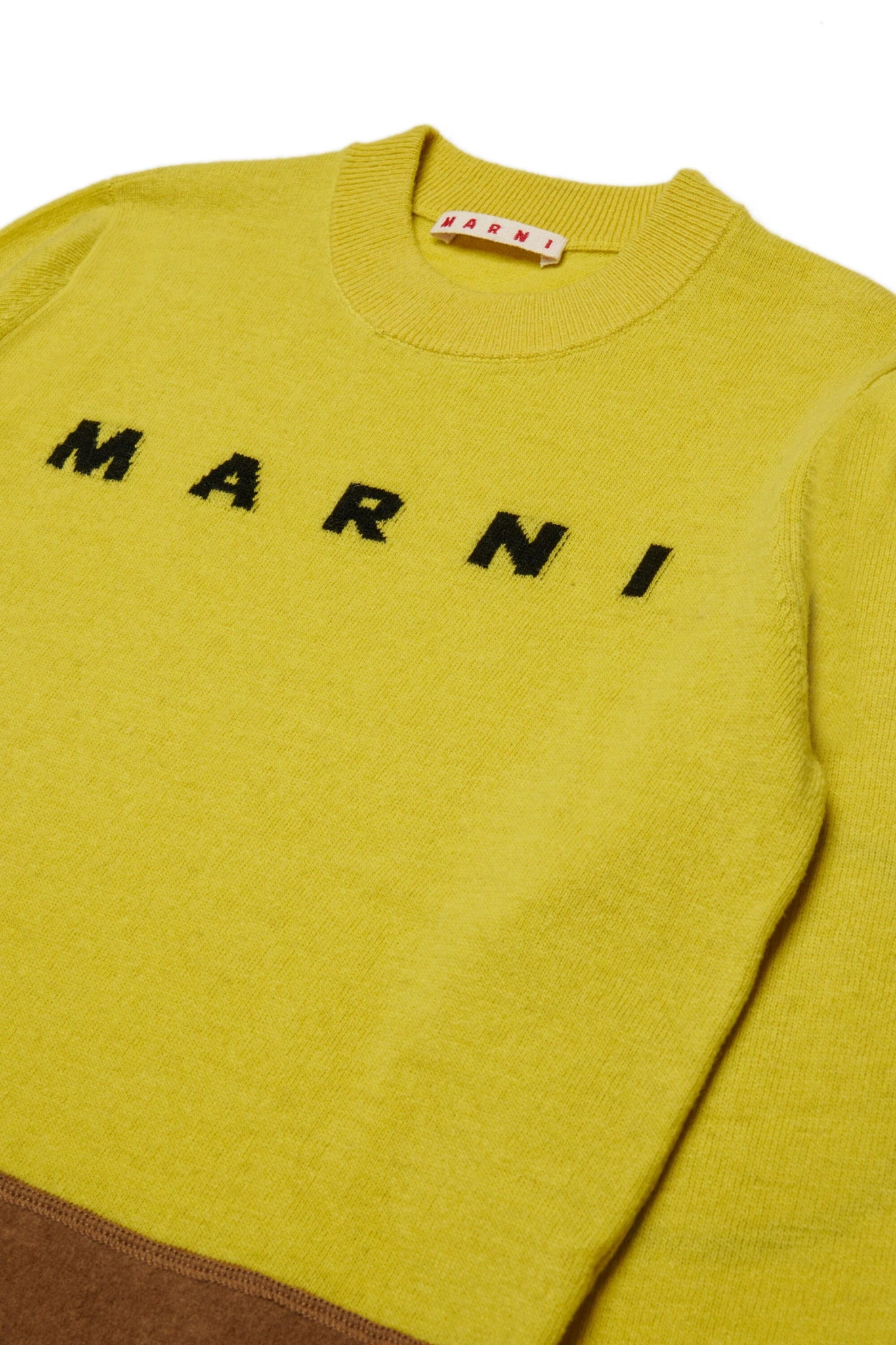 MAGLIONE GIALLO/MARRONE MARNI - Angel Luxury