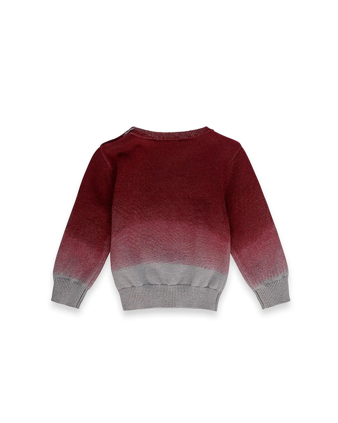 MAGLIONE GIROCOLLO BORDEAUX/GRIGIO - Angel Luxury