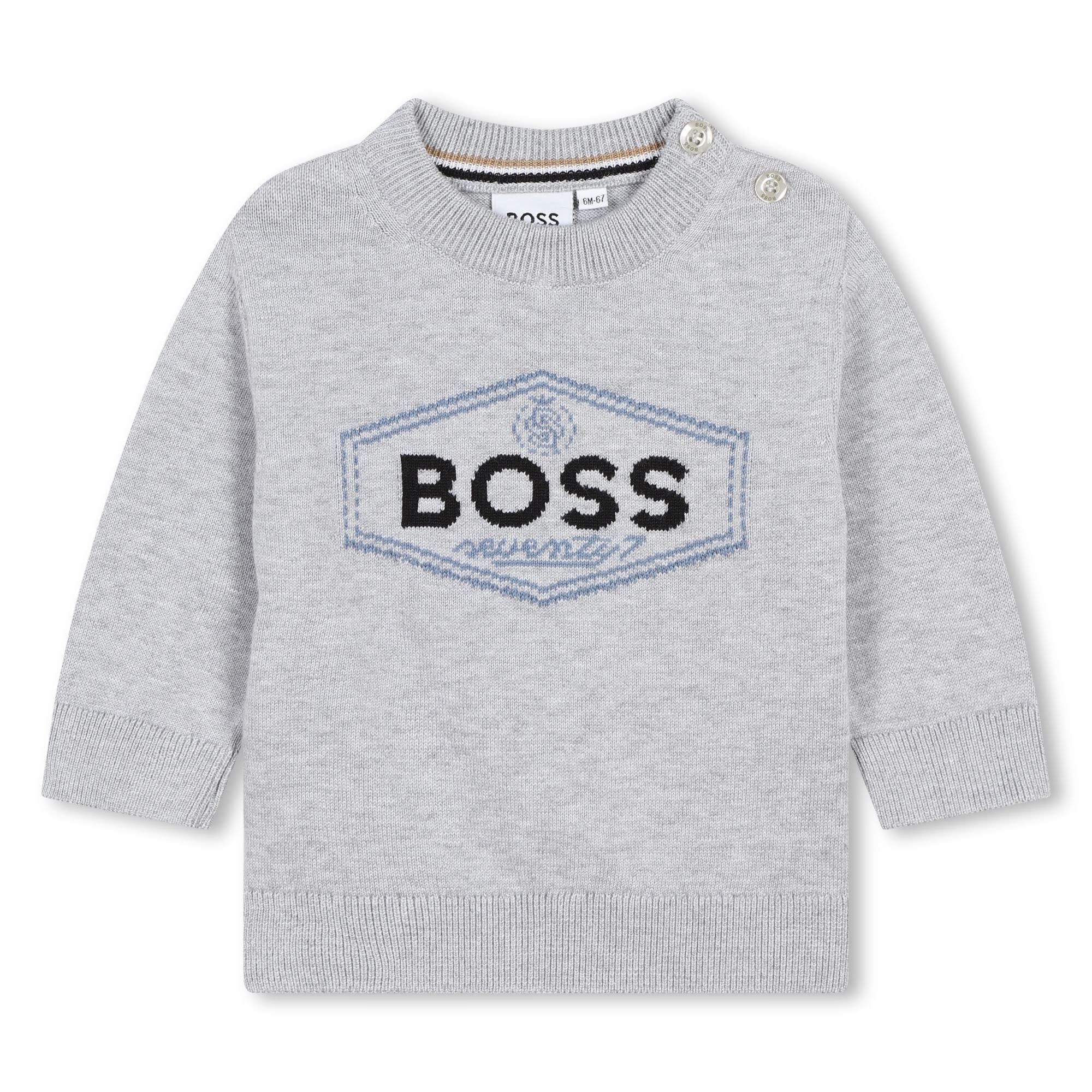 MAGLIONE GRIGIO HUGO BOS - Angel Luxury