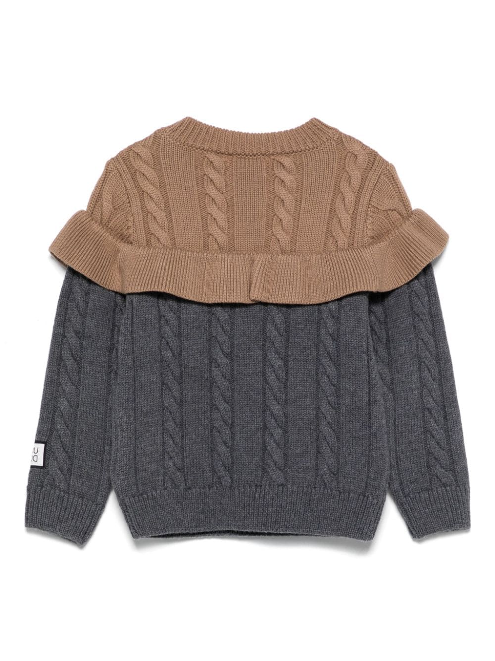 MAGLIONE GRIGIO/MARRONE A DOUUOD - Angel Luxury