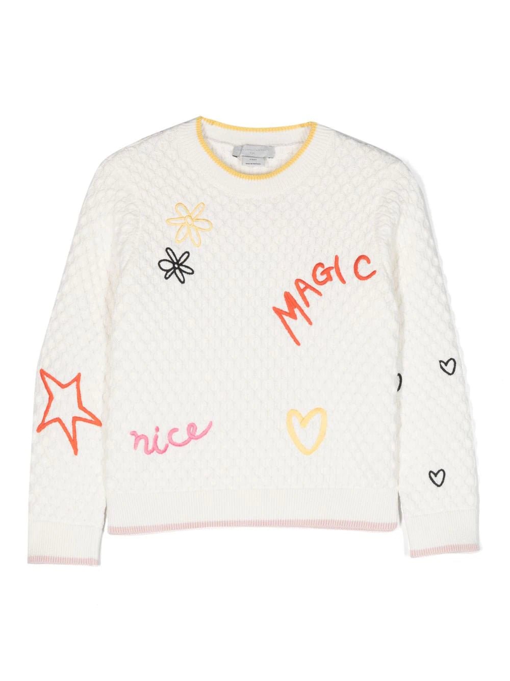 MAGLIONE IN RICAMO PANNA STELLA MCCARTNEY - Angel Luxury