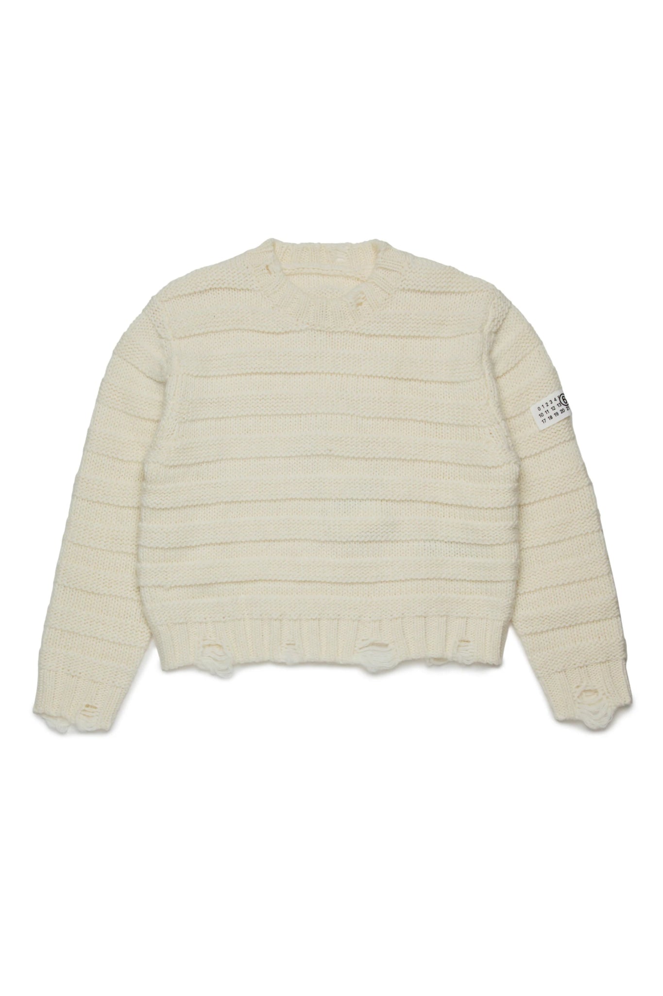 MAGLIONE INTRECCIATO PANNA MAISON MARGIELA - Angel Luxury