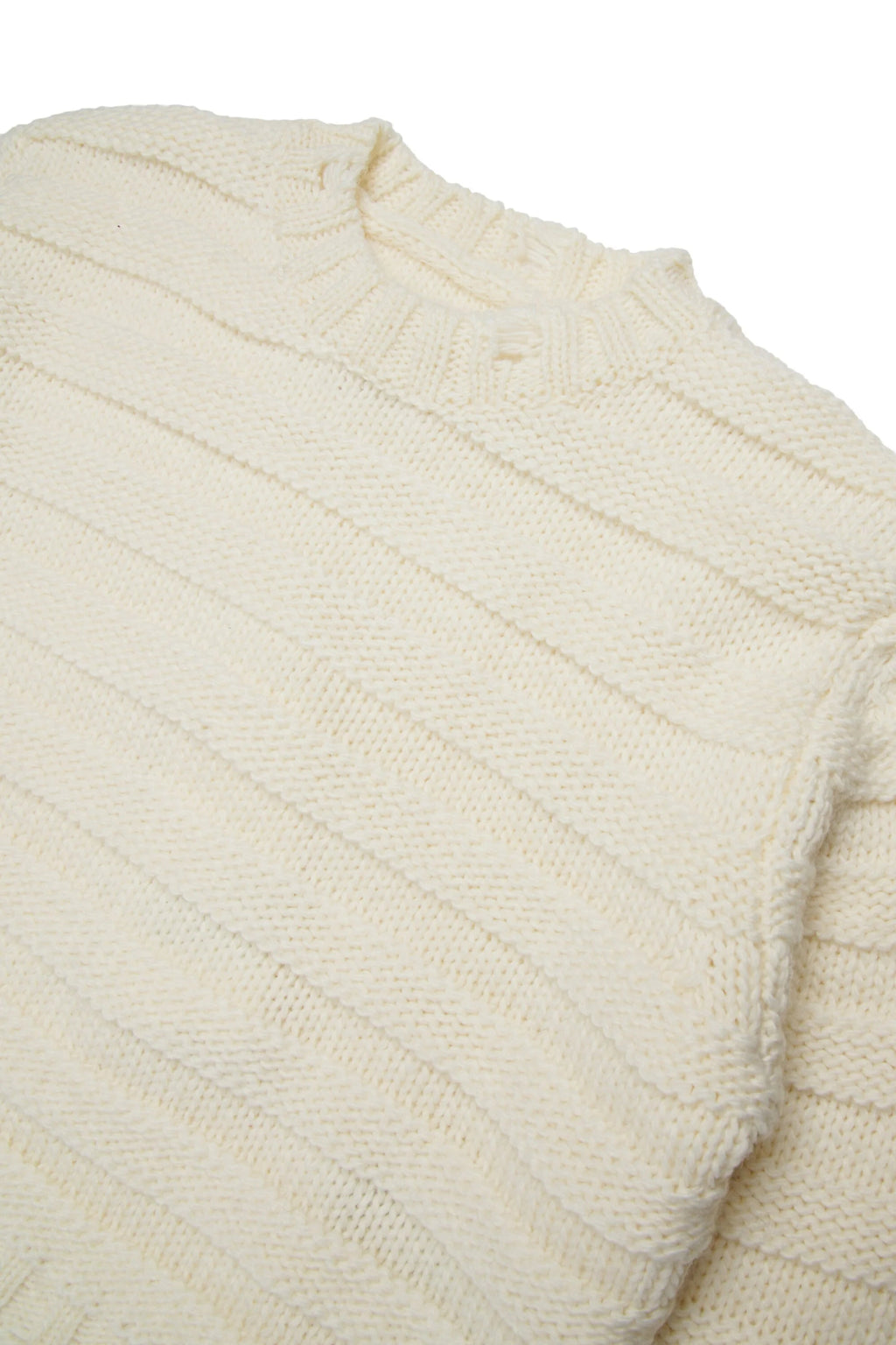 MAGLIONE INTRECCIATO PANNA MAISON MARGIELA - Angel Luxury
