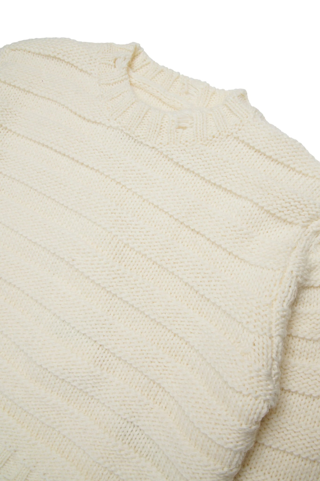 MAGLIONE INTRECCIATO PANNA MAISON MARGIELA - Angel Luxury