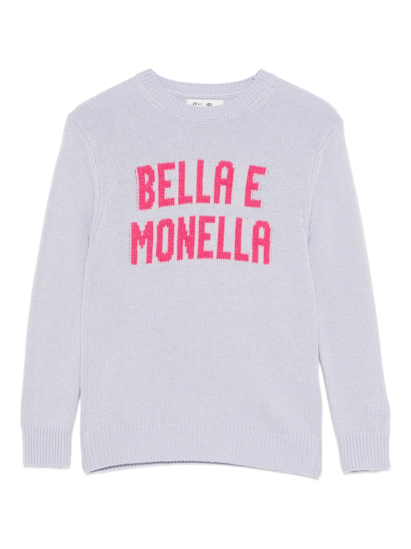 MAGLIONE LILLA CON STAMPA BELLA E MONELLA MC2 SAINT BARTH - Angel Luxury