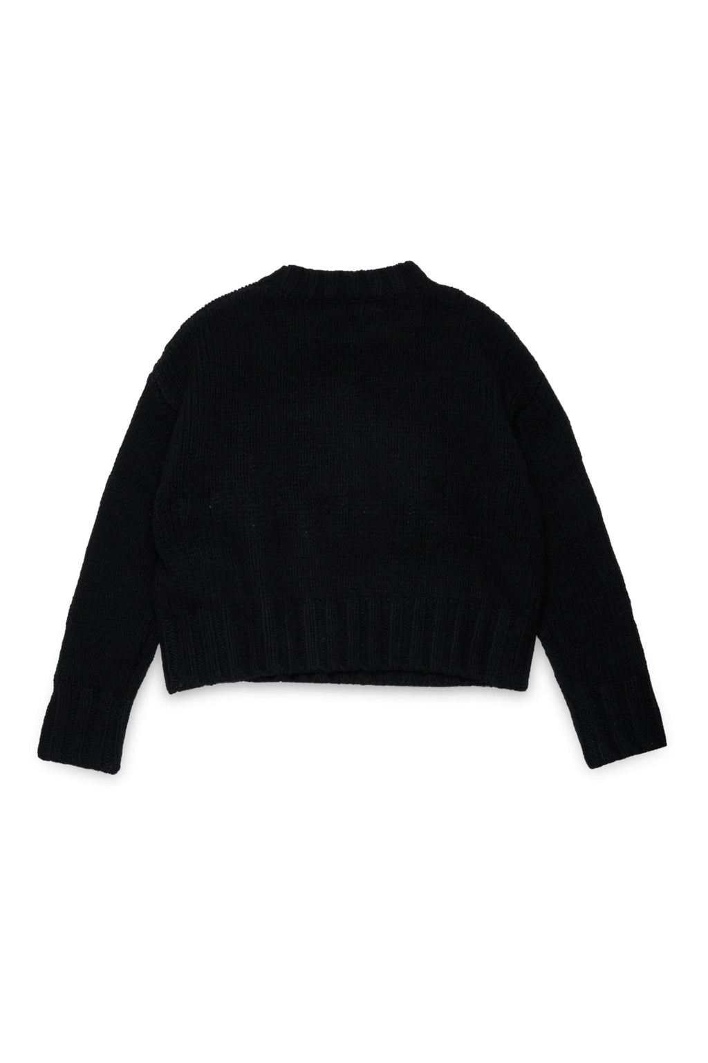MAGLIONE NERO CON LOGO NUMERICO BIANCO MAISON MARGIELA - Angel Luxury