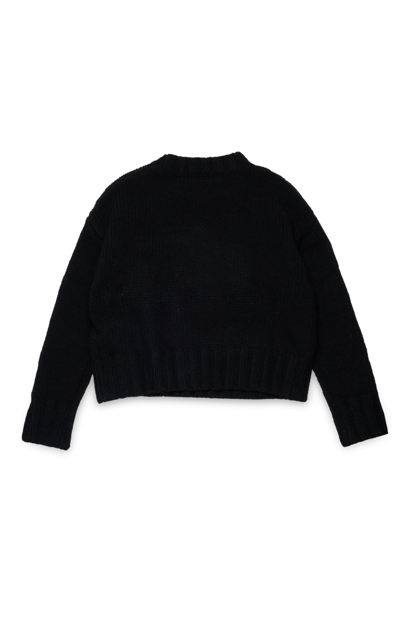 MAGLIONE NERO CON LOGO NUMERICO BIANCO MAISON MARGIELA - Angel Luxury