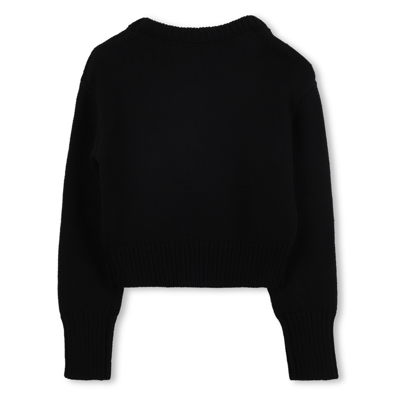 MAGLIONE NERO CON STRASS A FORMA DI FIOCCO MARC JACOBS - Angel Luxury