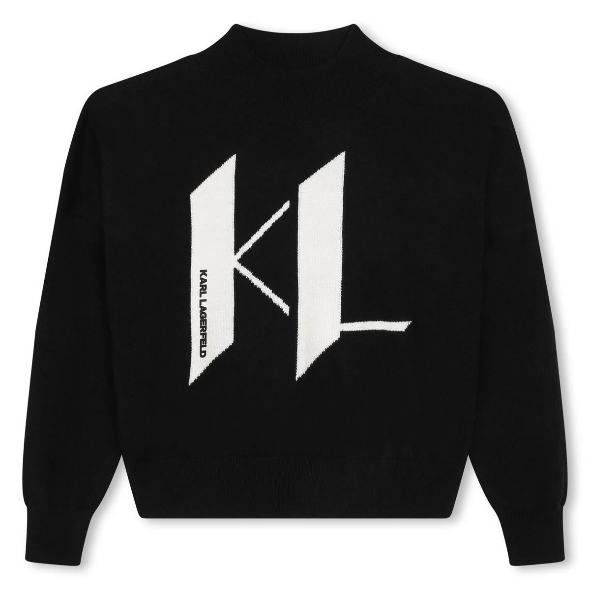 MAGLIONE NERO KARL LAGERFELD - Angel Luxury