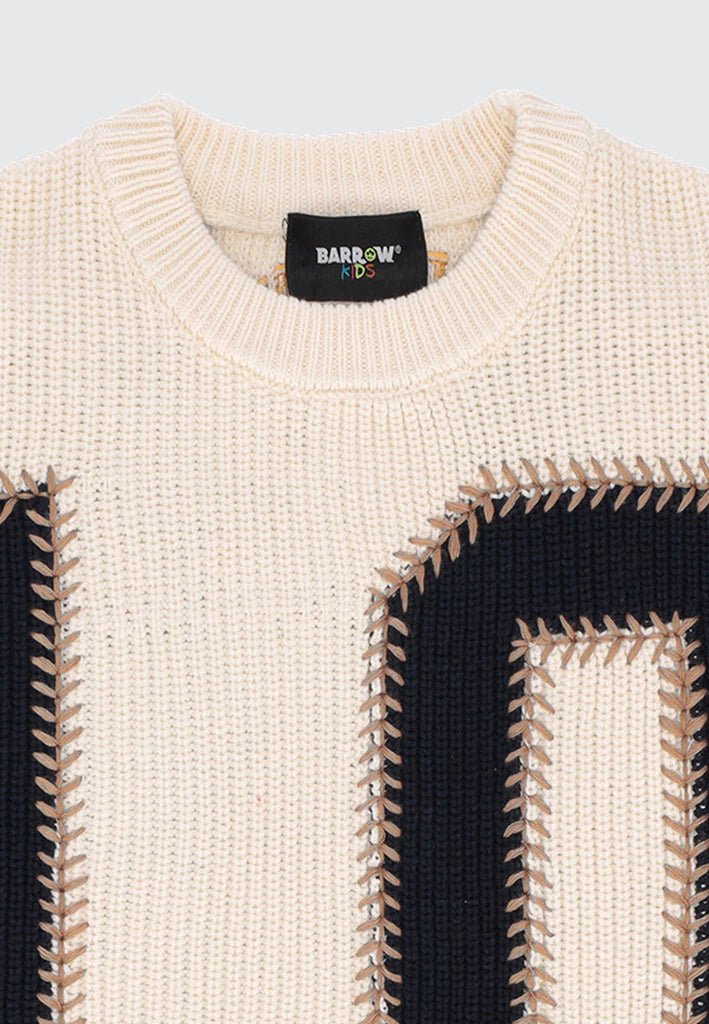 MAGLIONE PANNA BARROW - Angel Luxury