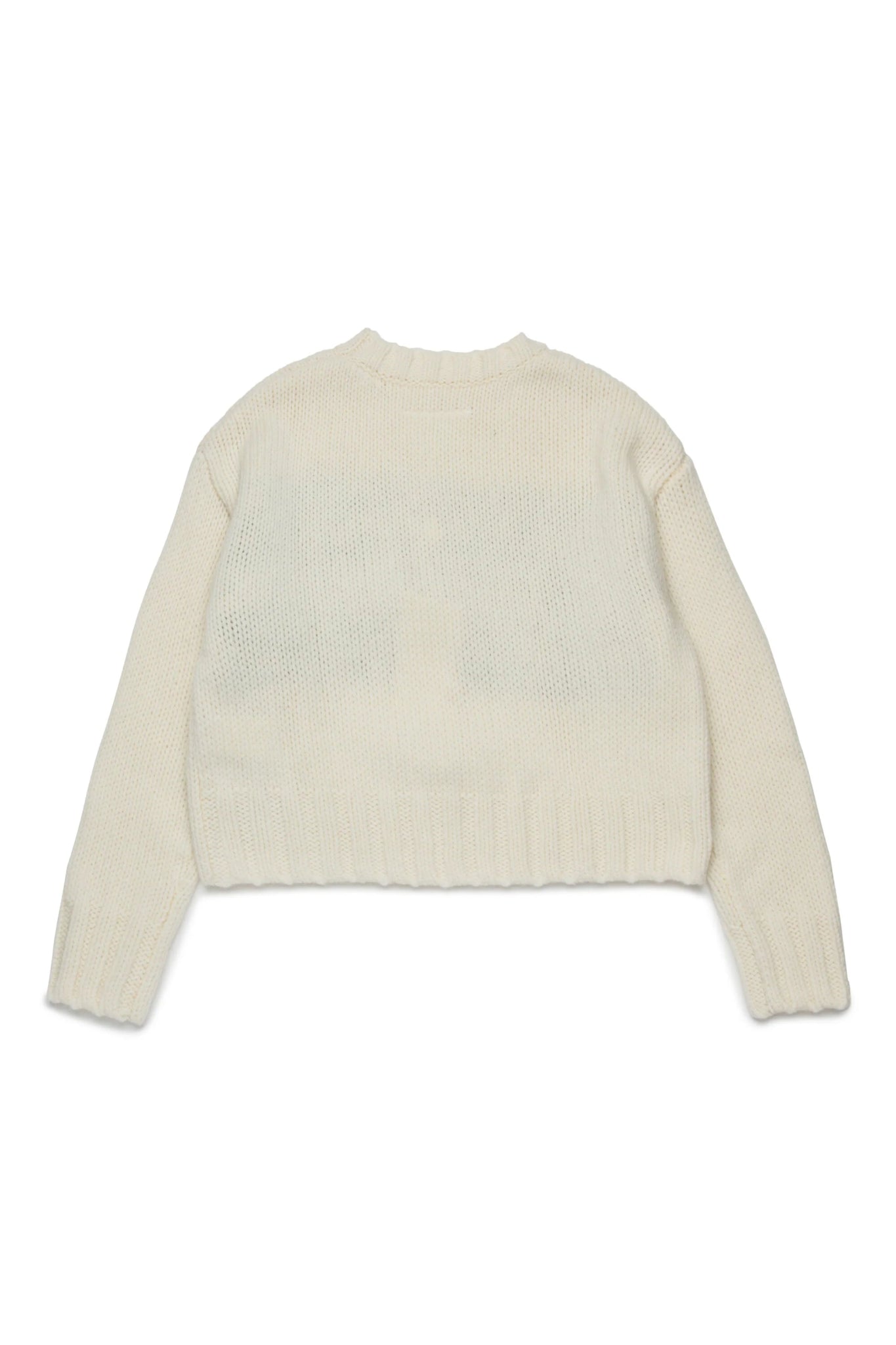 MAGLIONE PANNA CON LOGO NUMERICO MAISON MARGIELA - Angel Luxury
