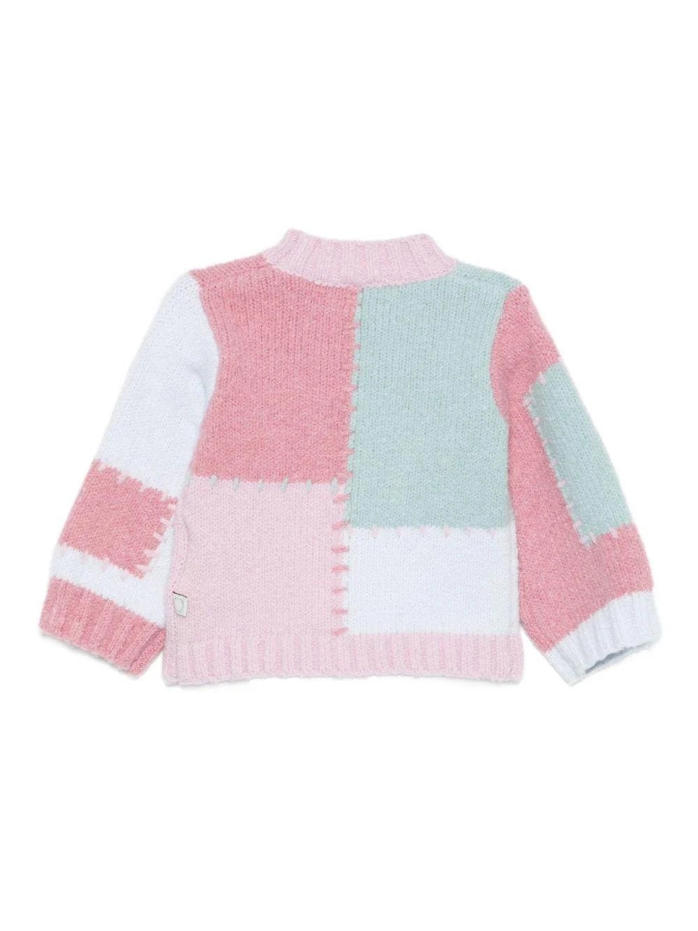 MAGLIONE ROSA CON RICAMO PATCHWORK STELLA MCCARTNEY - Angel Luxury