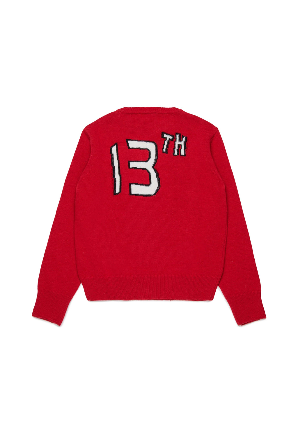 MAGLIONE ROSSO CON LOGO BIANCO DSQUARED2 - Angel Luxury