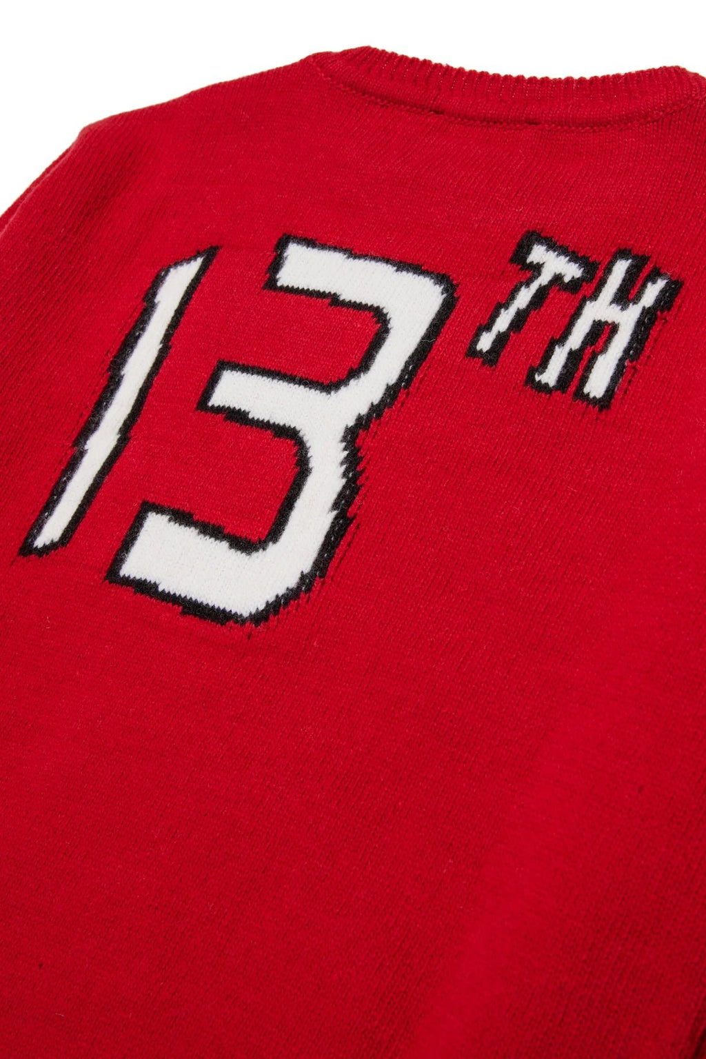 MAGLIONE ROSSO CON LOGO BIANCO DSQUARED2 - Angel Luxury