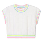 MAGLIONE TRAFORATO MEZZA MANICA BIANCO BILLIEBLUSH - Angel Luxury