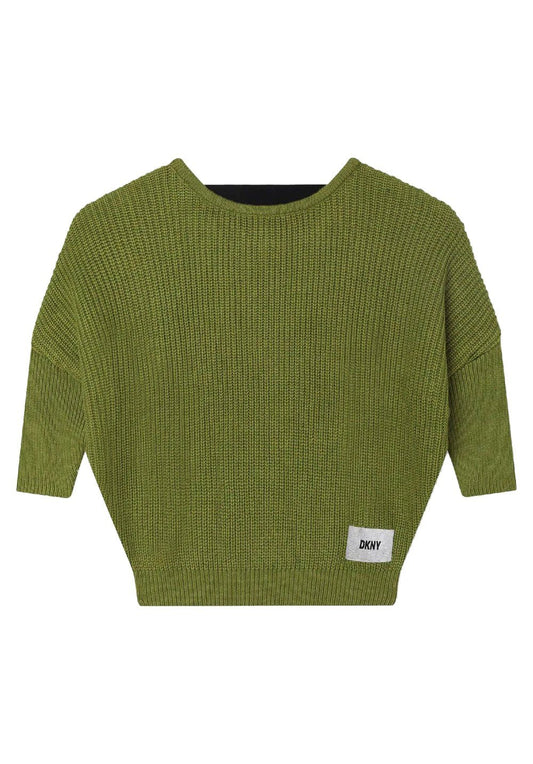 MAGLIONE VERDE OLIVA DKNY - Angel Luxury
