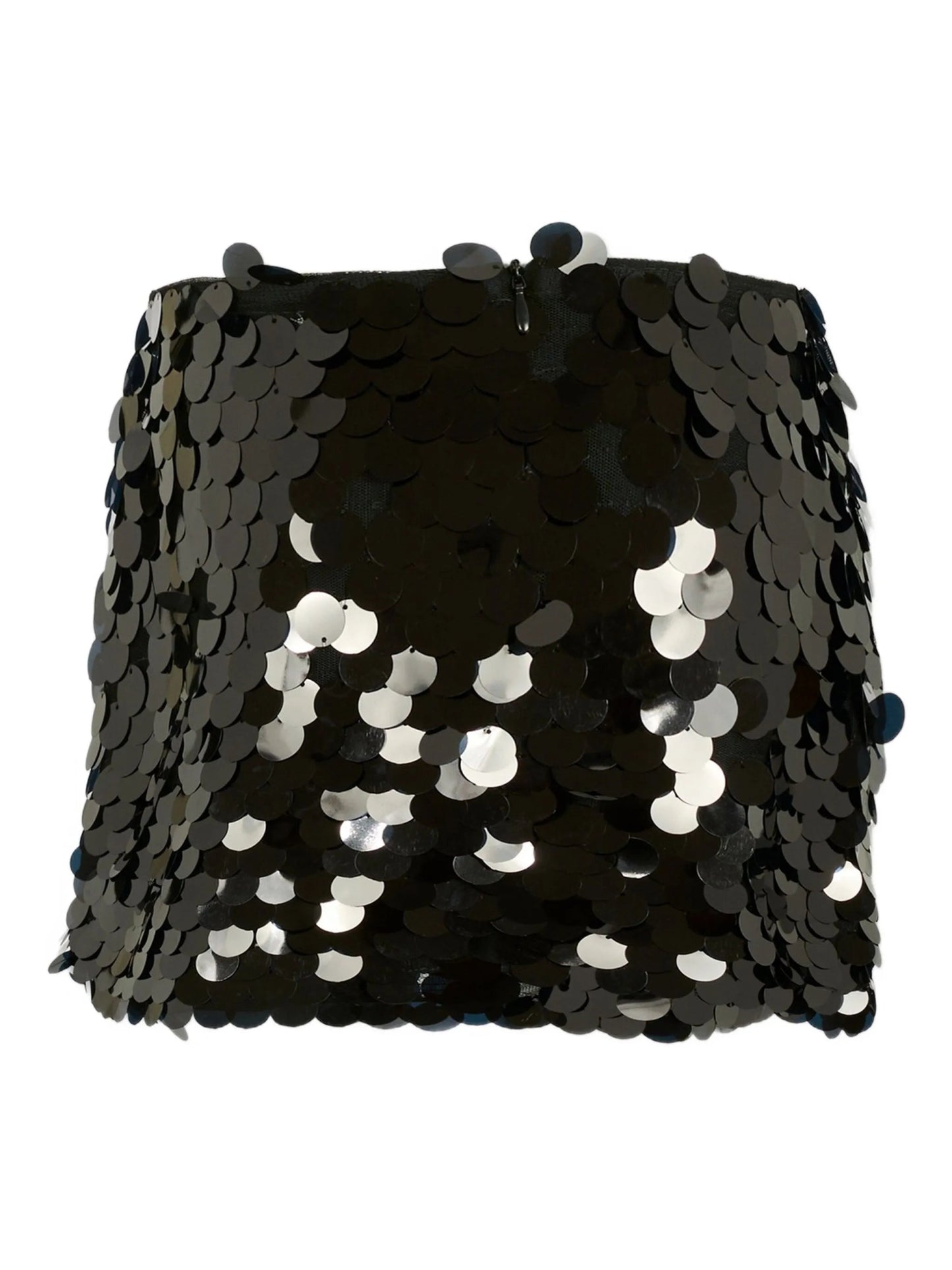 MINIGONNA CON PAILLETTES NERO LOGO ORO PINKO - Angel Luxury