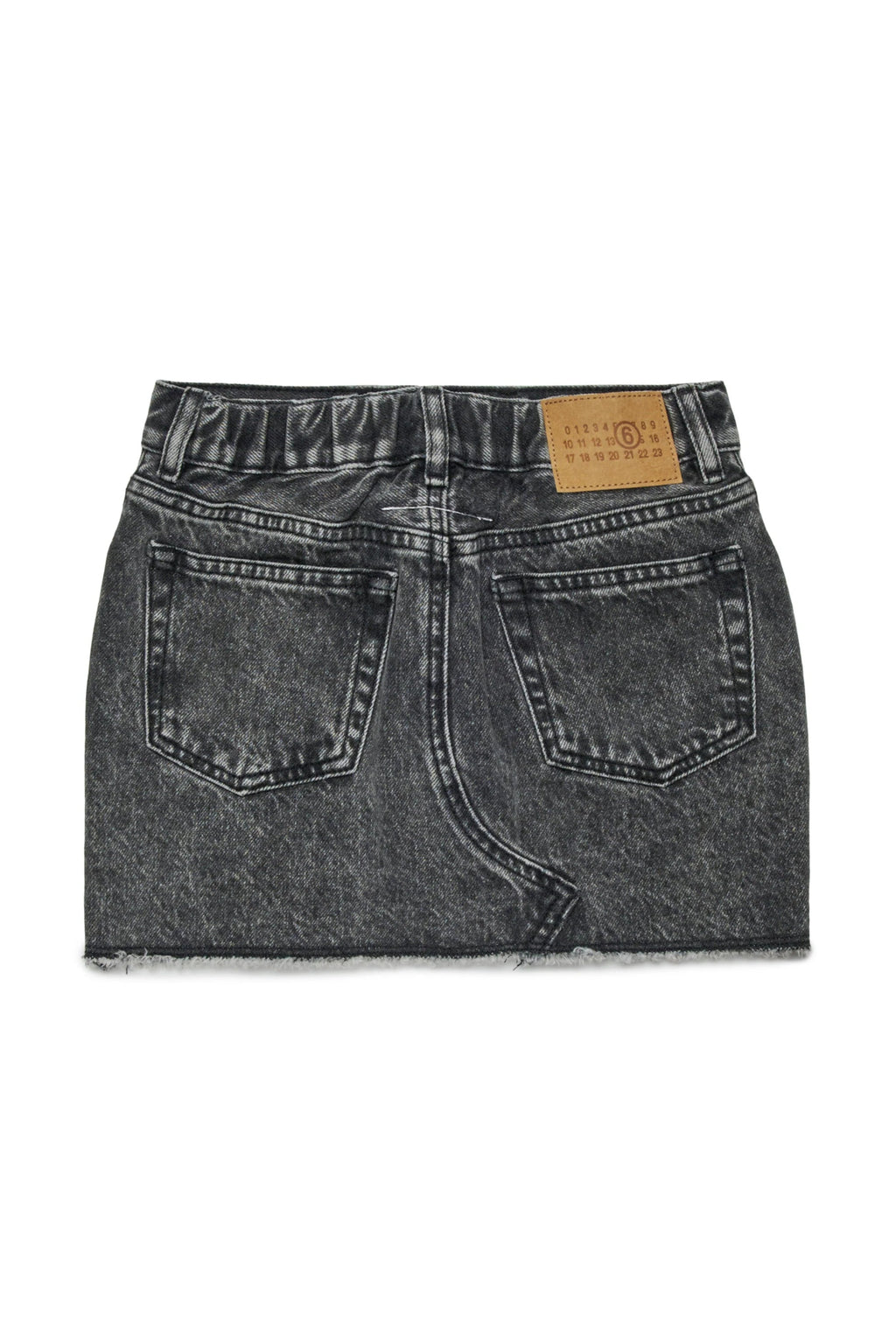 MINIGONNA IN DENIM GRIGIA SFUMATA MAISON MARGIELA - Angel Luxury