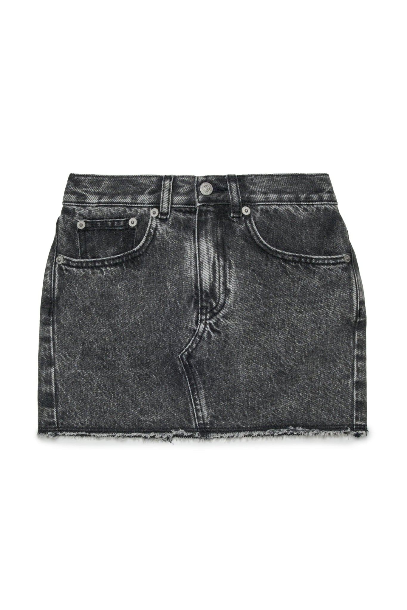 MINIGONNA IN DENIM GRIGIA SFUMATA MAISON MARGIELA - Angel Luxury