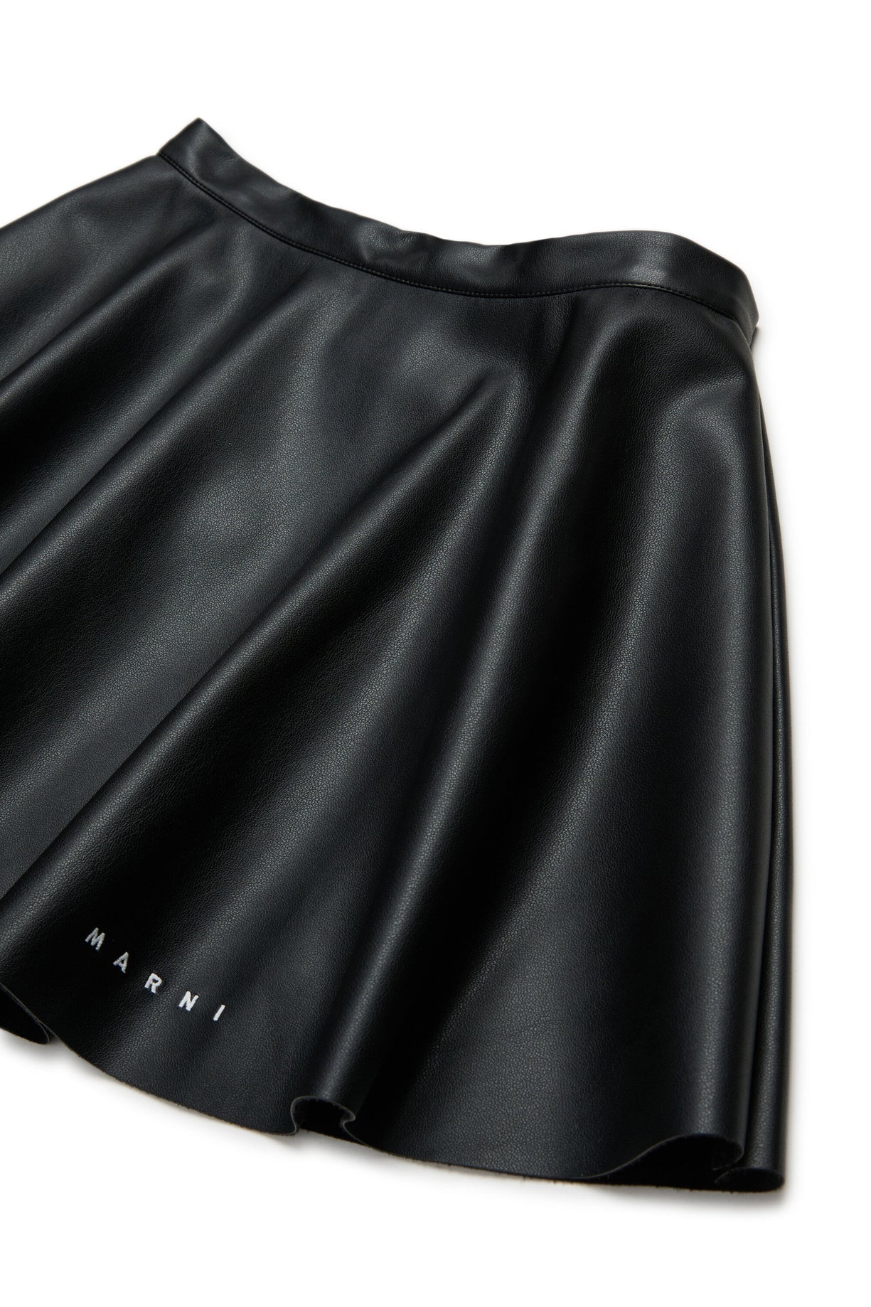 MINIGONNA NERA IN ECOPELLE MARNI - Angel Luxury
