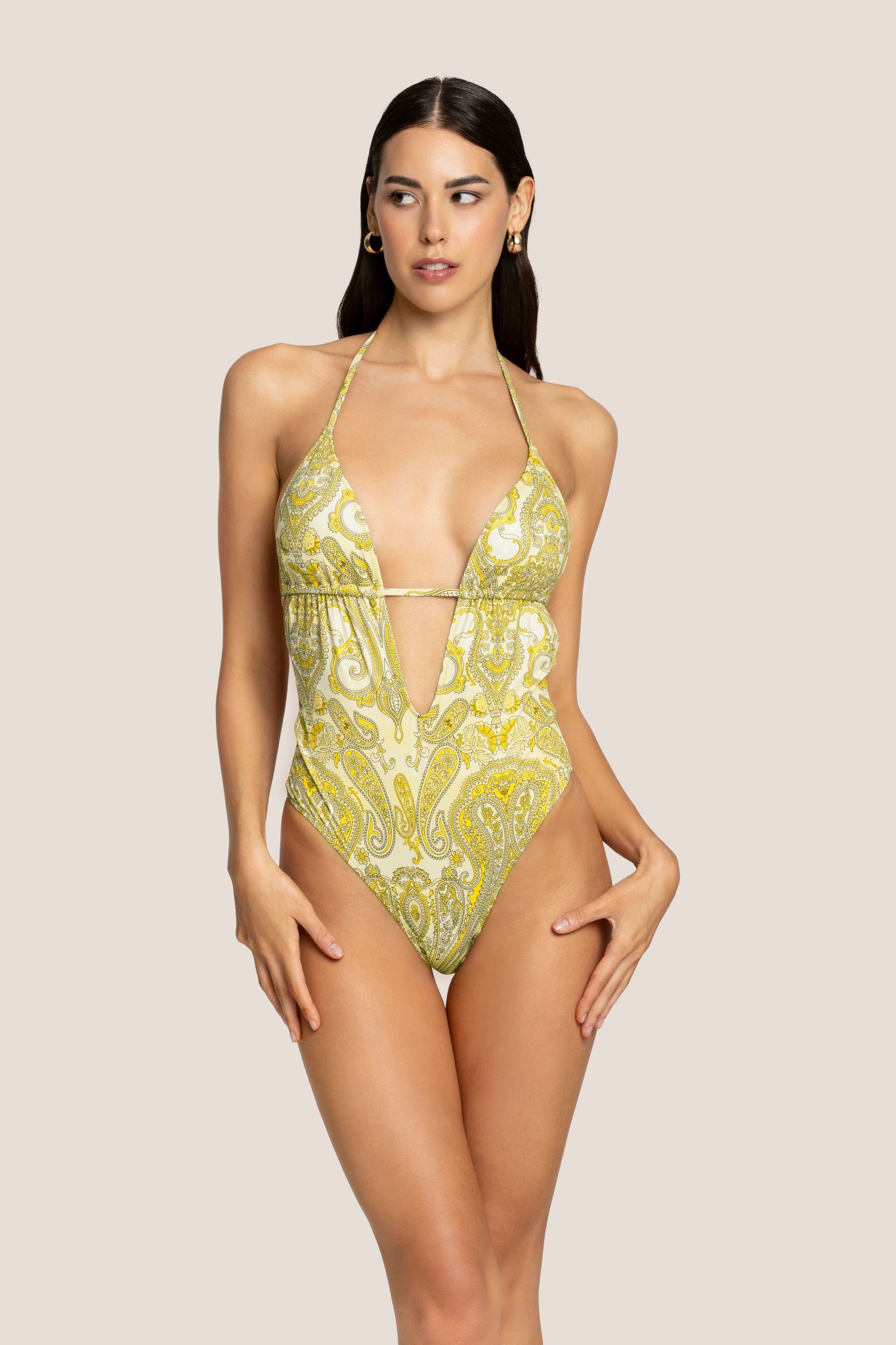 MONOKINI GIALLO CON FANTASIA 4GIVENESS - Angel Luxury